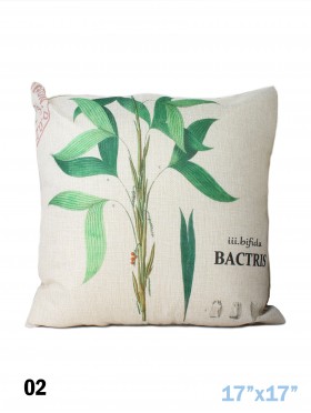 Leaf Print Cushion Cover & Filler